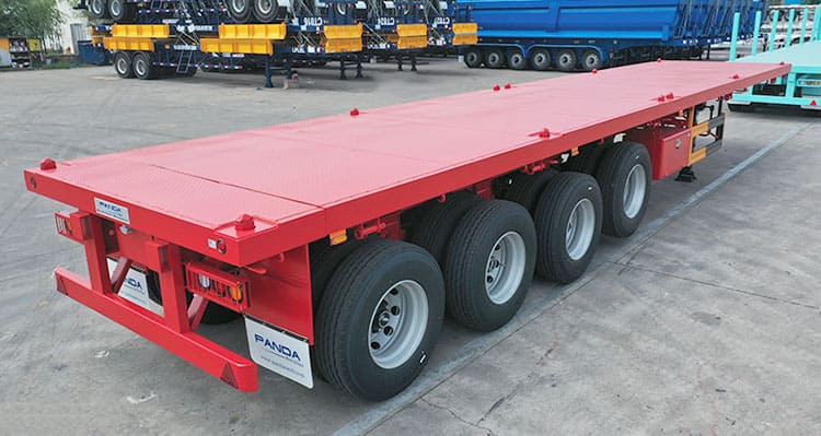 4 Axle Flatbed Semi Trailer For Sale in Senegal Near Me