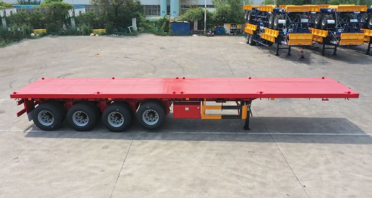 4 Axle Flatbed Semi Trailer For Sale in Senegal Near Me