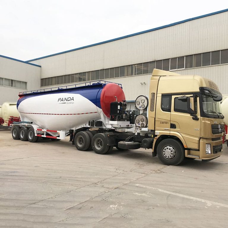 3 Axle 55 Tons Cement Bulk Tanker Shipped to Indonesia