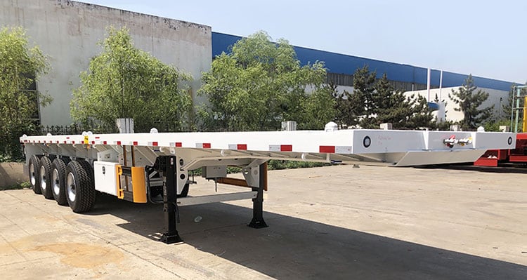 4 axle flat bed trailer