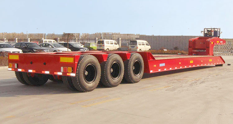 3axle 50ton detachable lowbed trailer